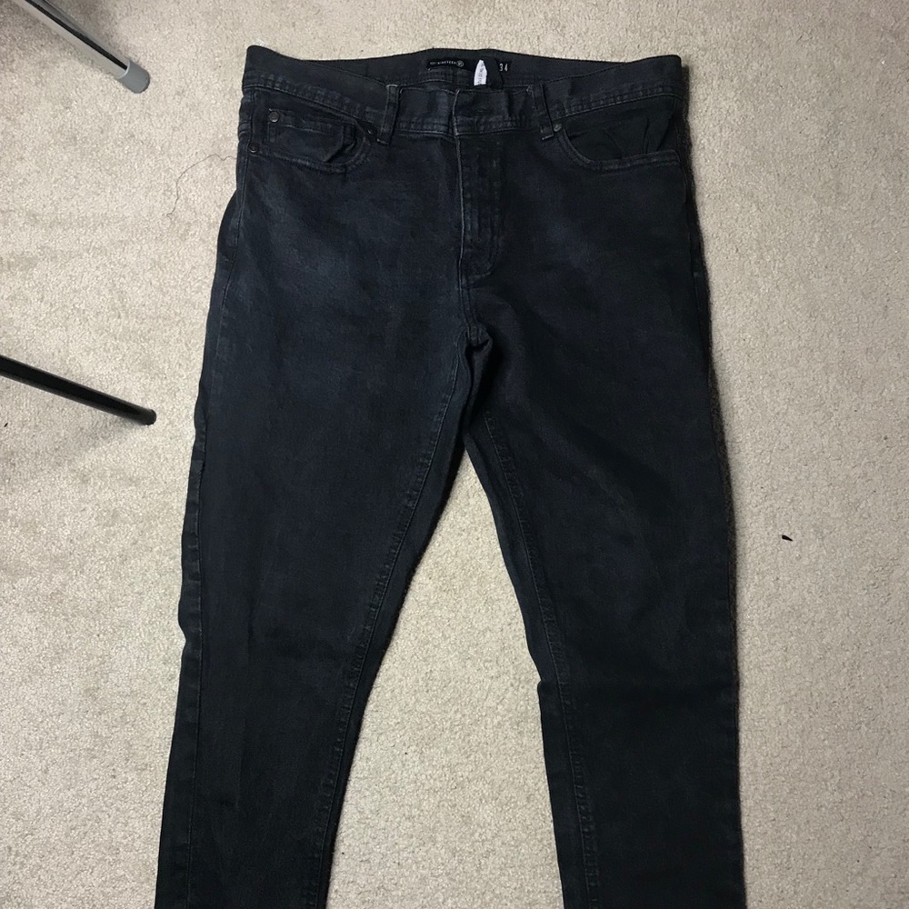 Cotton on skinny black wash denim
